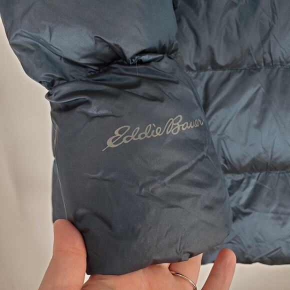 Eddie Bauer Women's Peacock Blue Luna Peak Down Filled Parka Jacket M - Picture 8 of 12